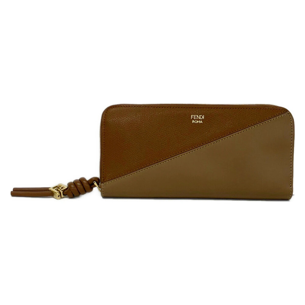 Fendi Ff Diamond Brown Dark Leather #365010F68B